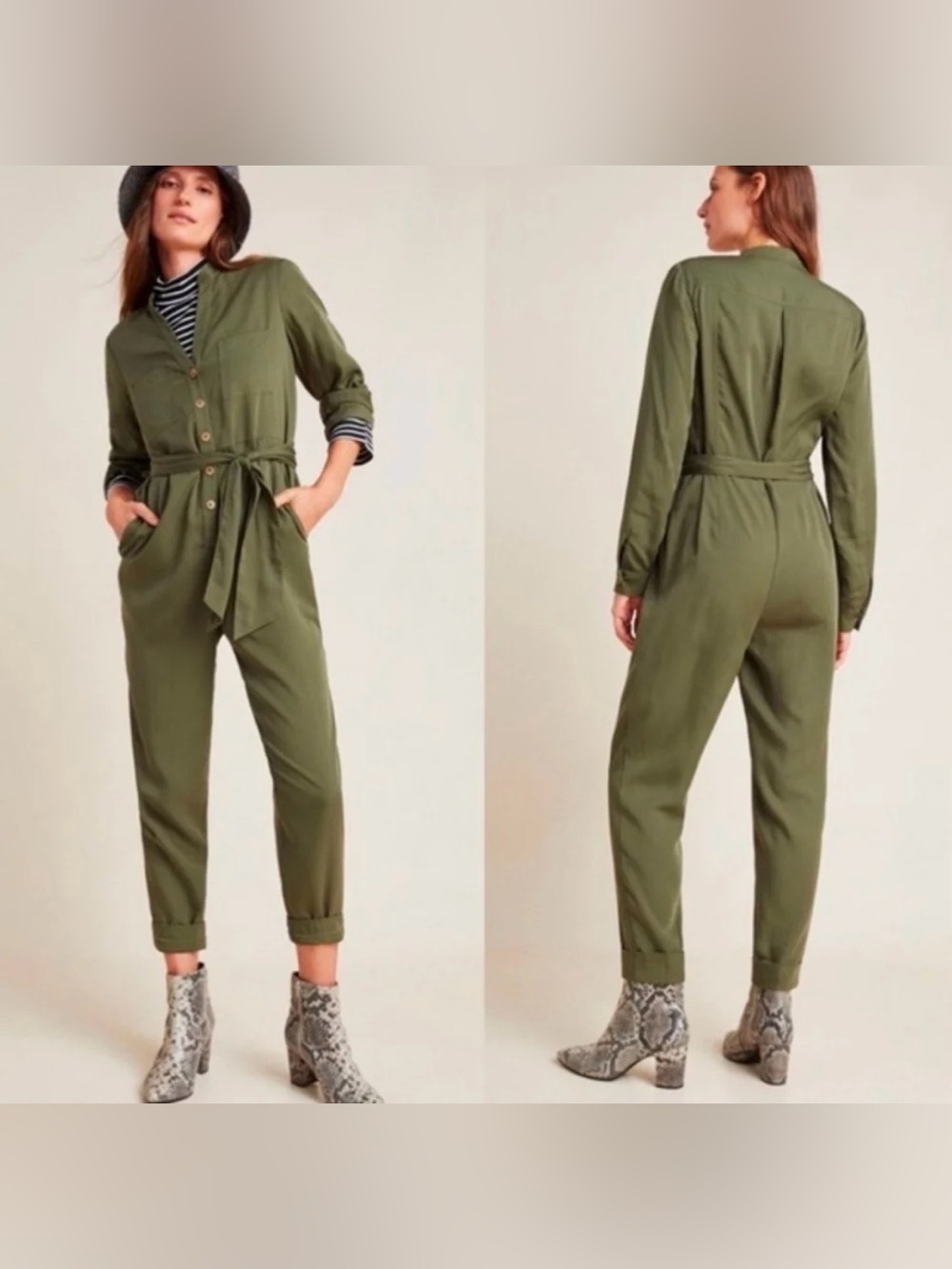 Anthropologie Preston Utility Jumpsuit